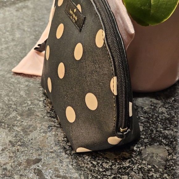 Kate Spade Keri Polka Dot Domed Cosmetic Clutch w/Dustbag - Picture 3 of 16